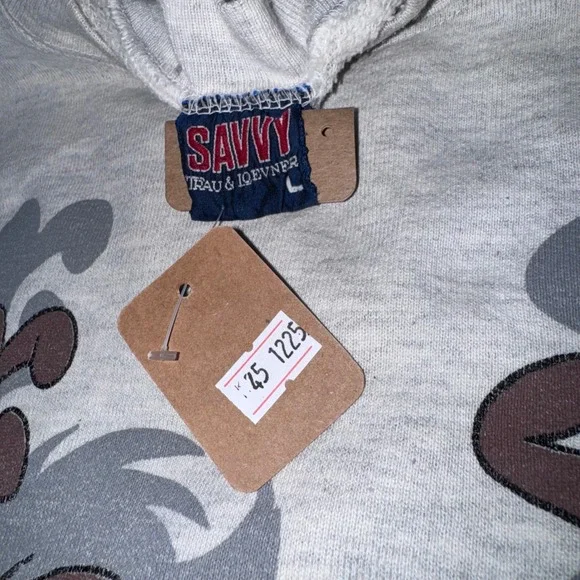 Vintage UNC Tar Heels Looney Tunes‎ Tazmanian Devil Sweatshirt Mens Large Gray